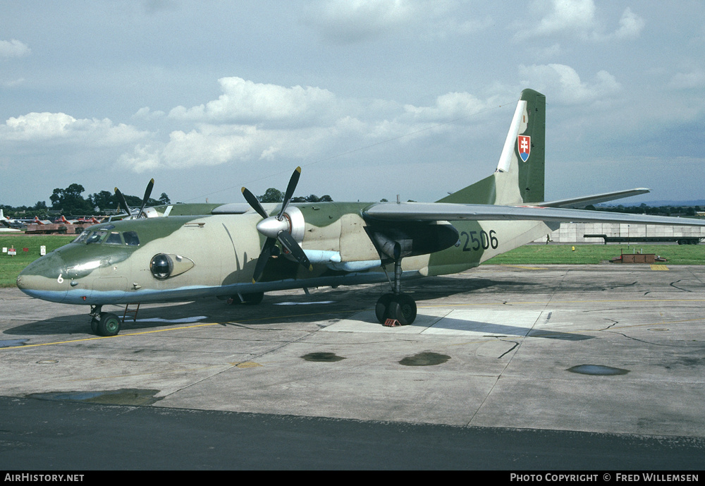 Aircraft Photo of 2506 | Antonov An-26 | Slovakia - Air Force | AirHistory.net #177434