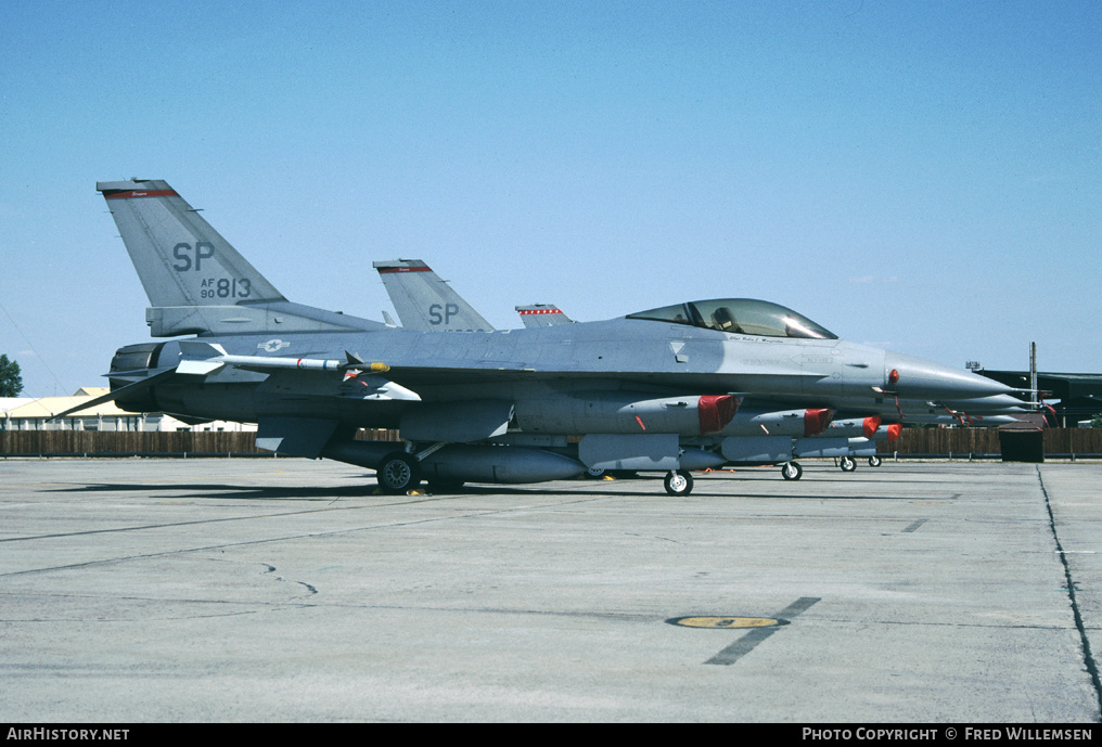 Aircraft Photo of 90-0813 / AF90-813 | Lockheed F-16CJ Fighting Falcon | USA - Air Force | AirHistory.net #177435