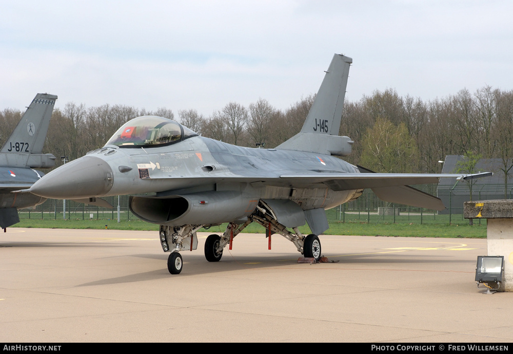 Aircraft Photo of J-145 | General Dynamics F-16AM Fighting Falcon | Netherlands - Air Force | AirHistory.net #177446