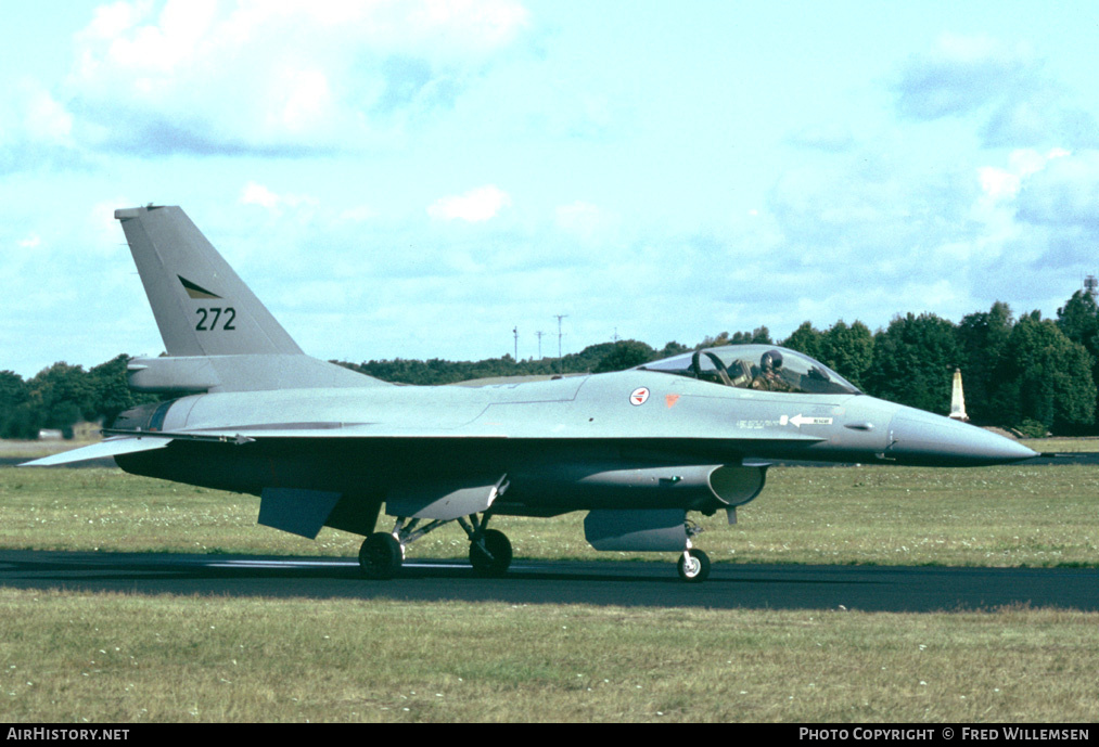 Aircraft Photo of 272 | General Dynamics F-16A Fighting Falcon | Norway - Air Force | AirHistory.net #177529