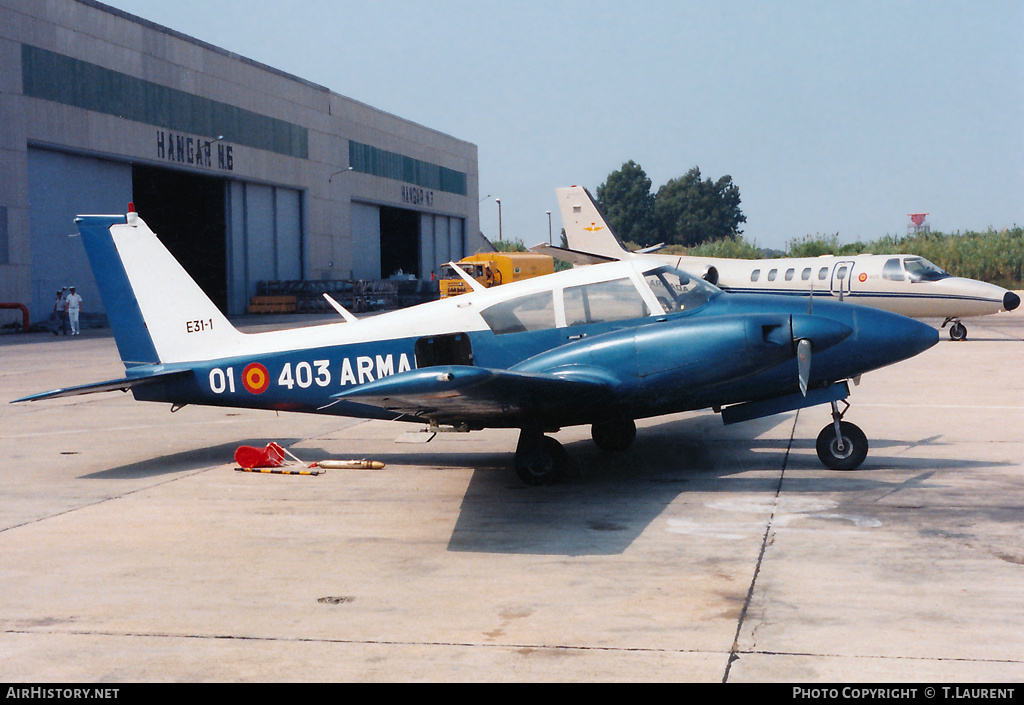Aircraft Photo of E31-1 | Piper PA-30-160 Twin Comanche | Spain - Navy | AirHistory.net #177543