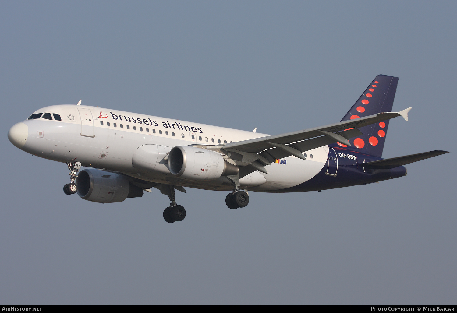 Aircraft Photo of OO-SSW | Airbus A319-111 | Brussels Airlines | AirHistory.net #177554