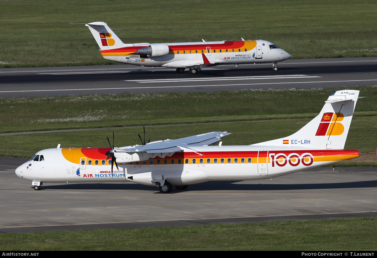 Aircraft Photo of EC-LRH | ATR ATR-72-600 (ATR-72-212A) | Iberia Regional | AirHistory.net #177586
