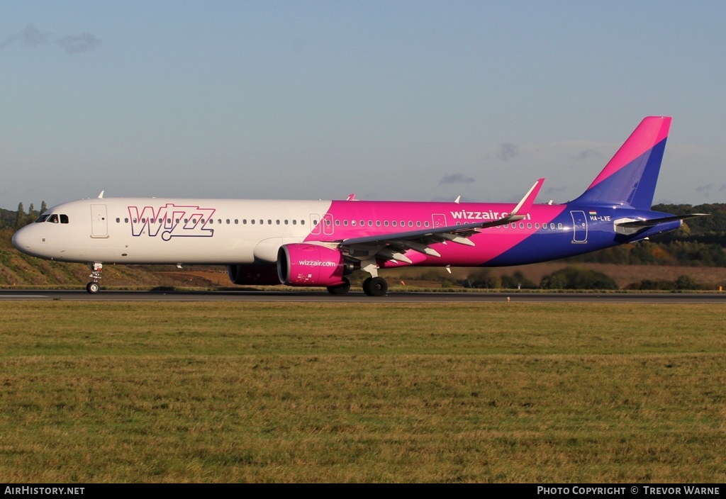 Aircraft Photo of HA-LVE | Airbus A321-271NX | Wizz Air | AirHistory.net #177623