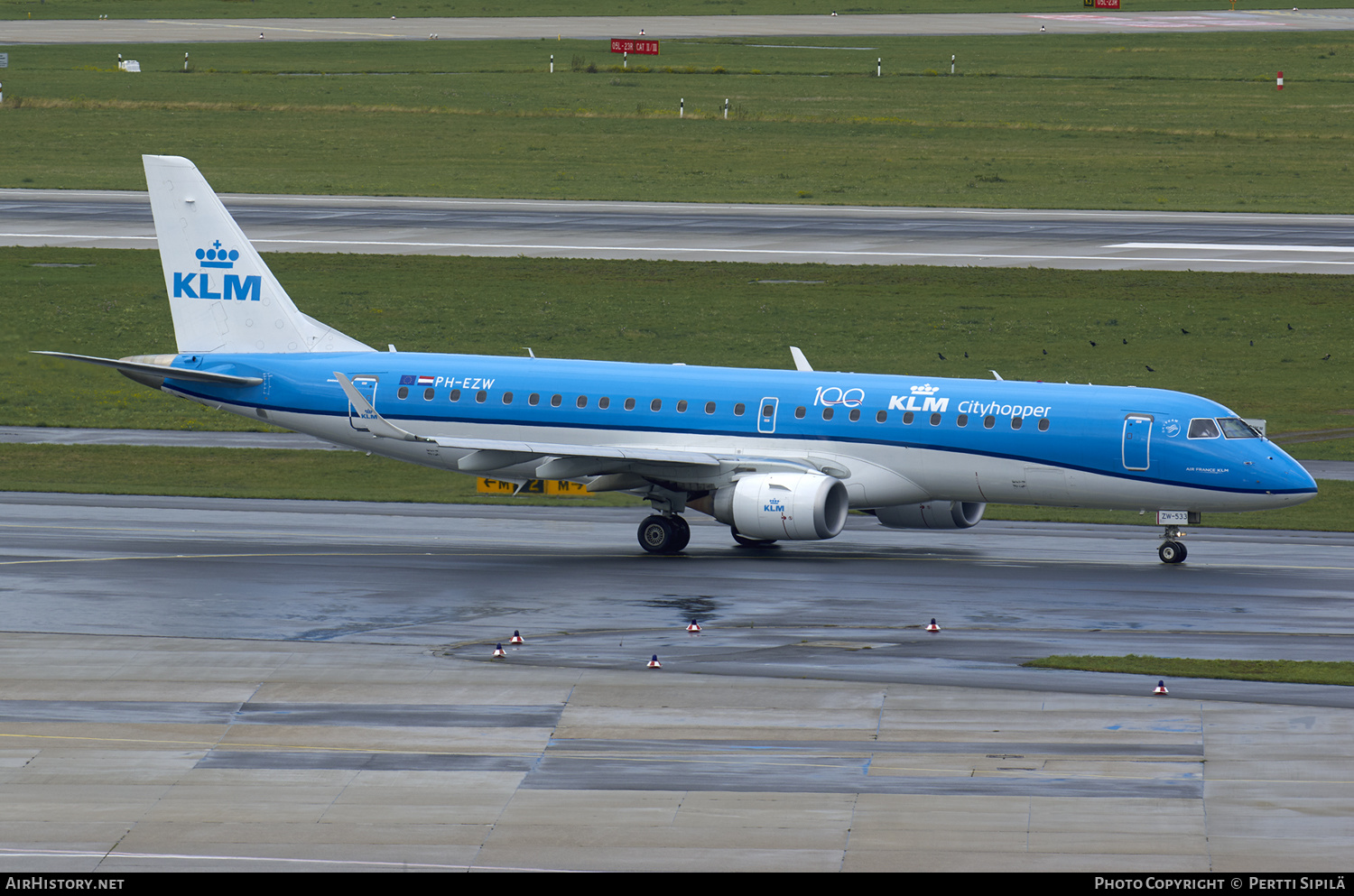 Aircraft Photo of PH-EZW | Embraer 190STD (ERJ-190-100STD) | KLM Cityhopper | AirHistory.net #177624