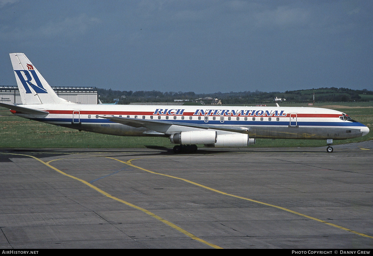Aircraft Photo of N1805 | McDonnell Douglas DC-8-62 | Rich International Airways | AirHistory.net #177632