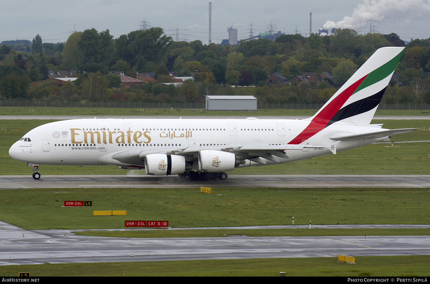 Aircraft Photo of A6-EUC | Airbus A380-861 | Emirates | AirHistory.net #177643