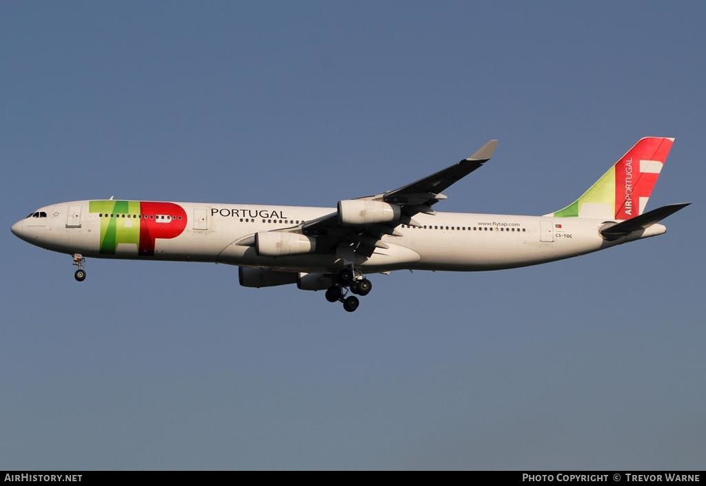 Aircraft Photo of CS-TOC | Airbus A340-312 | TAP Air Portugal | AirHistory.net #177645