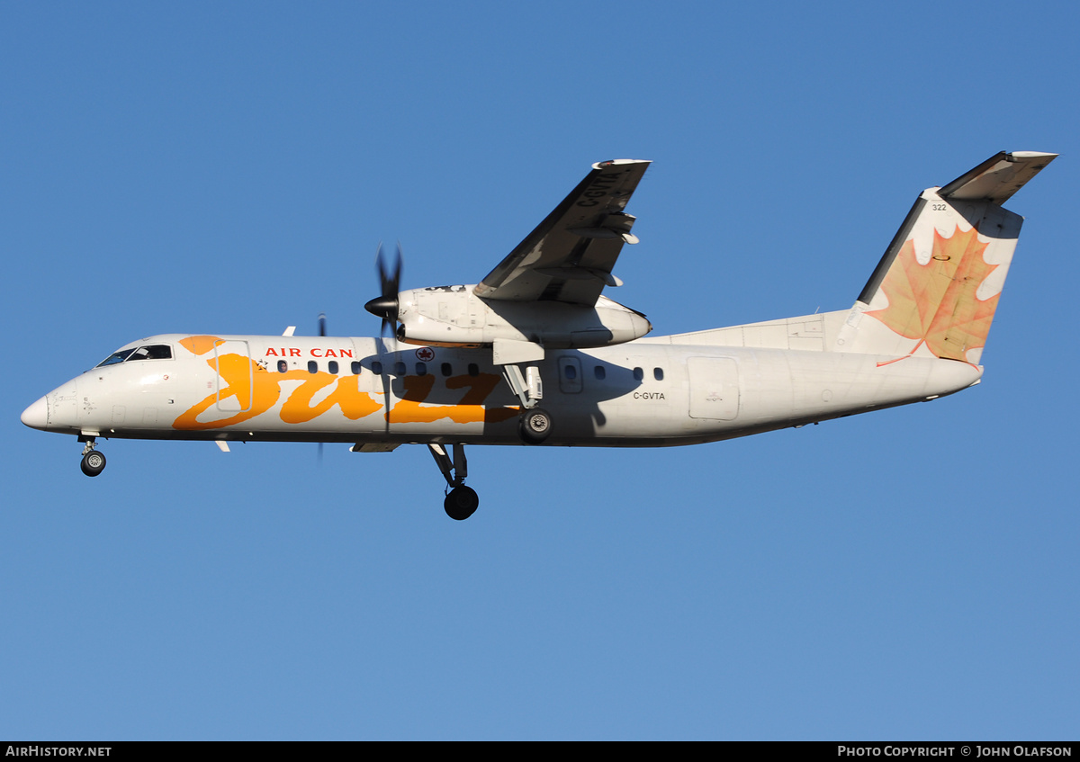 Aircraft Photo of C-GVTA | De Havilland Canada DHC-8-301 Dash 8 | Air Canada Jazz | AirHistory.net #177659