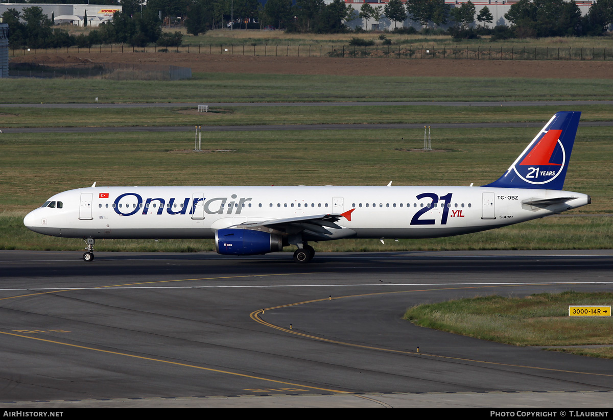 Aircraft Photo of TC-OBZ | Airbus A321-131 | Onur Air | AirHistory.net #177662