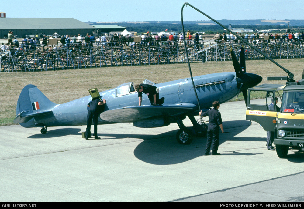 Aircraft Photo of PS853 | Supermarine 389 Spitfire PR19 | UK - Air Force | AirHistory.net #177707