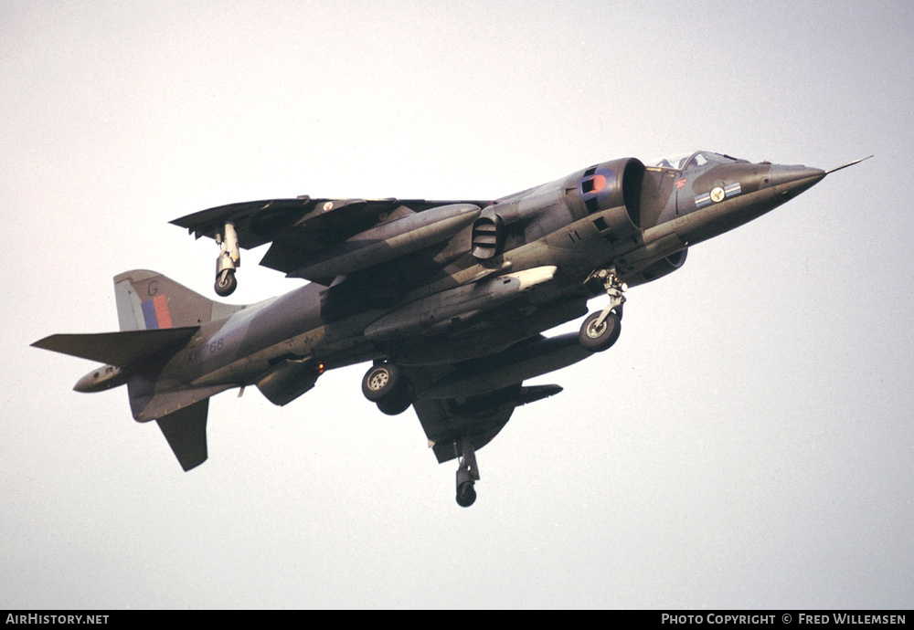 Aircraft Photo of XW768 | Hawker Siddeley Harrier GR1A | UK - Air Force | AirHistory.net #177740