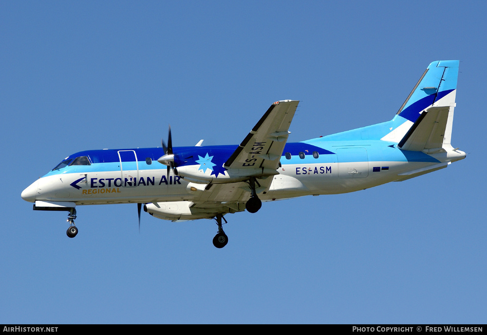 Aircraft Photo of ES-ASM | Saab 340A | Estonian Air Regional | AirHistory.net #177803