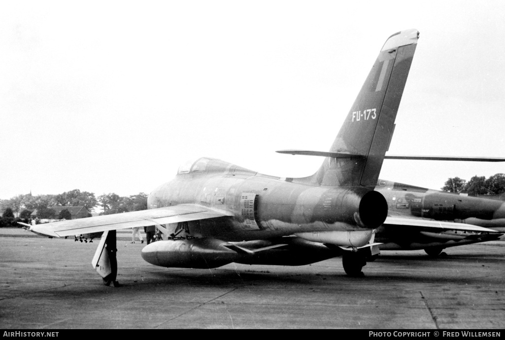 Aircraft Photo of FU-173 | Republic F-84F Thunderstreak | Belgium - Air Force | AirHistory.net #177820