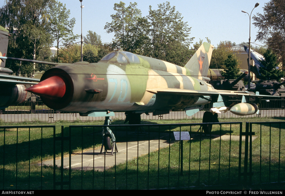 Aircraft Photo of 70 blue | Mikoyan-Gurevich MiG-21SM | Russia - Air Force | AirHistory.net #177841