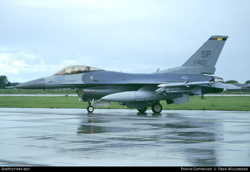 Aircraft Photo of 91-0407 / AF91-407 | Lockheed F-16CJ Fighting Falcon | USA - Air Force | AirHistory.net #177899