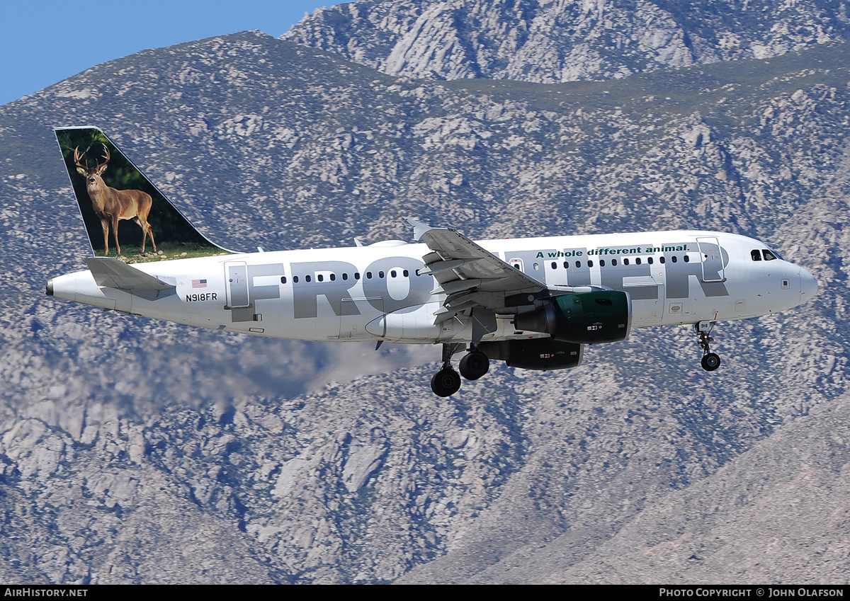 Aircraft Photo of N918FR | Airbus A319-111 | Frontier Airlines | AirHistory.net #177914