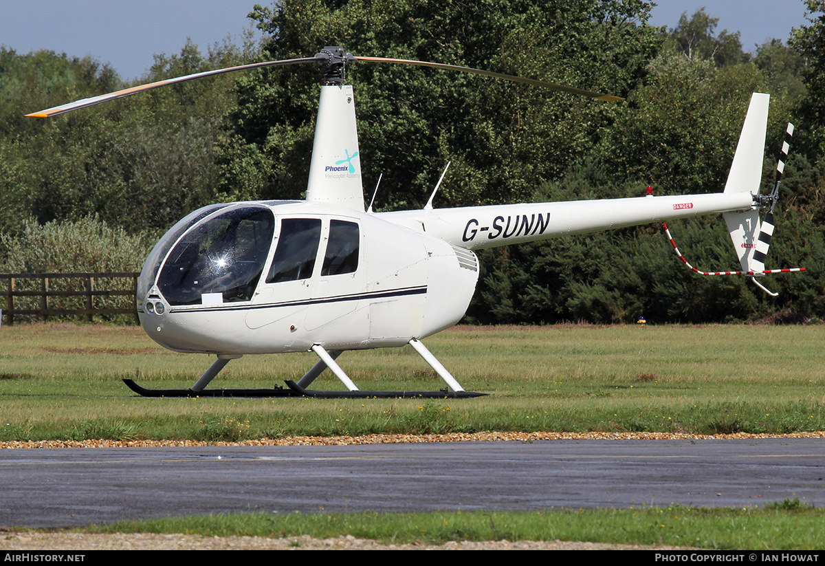 Aircraft Photo of G-SUNN | Robinson R-44 Clipper | Phoenix Helicopter Academy | AirHistory.net #177941