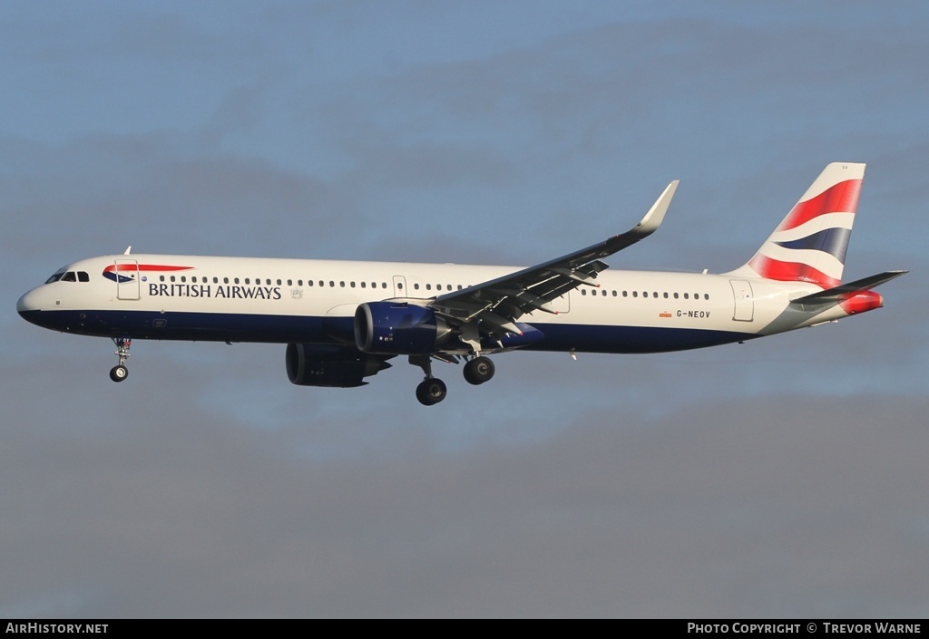 Aircraft Photo of G-NEOV | Airbus A321-251NX | British Airways | AirHistory.net #177943