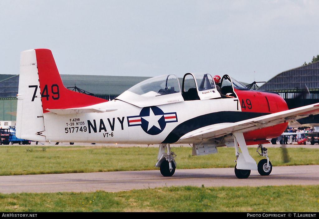 Aircraft Photo of F-AZHR | North American T-28A Fennec | USA - Navy | AirHistory.net #178001