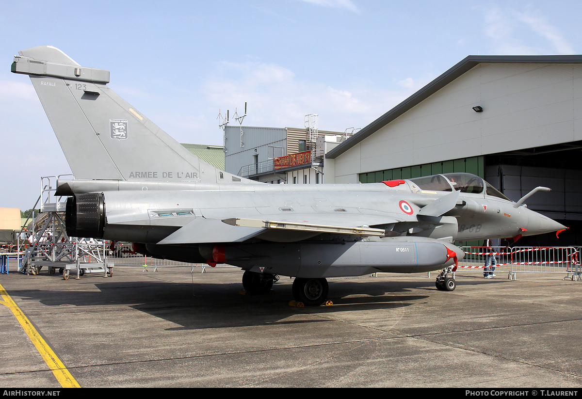 Aircraft Photo of 123 | Dassault Rafale C | France - Air Force | AirHistory.net #178045