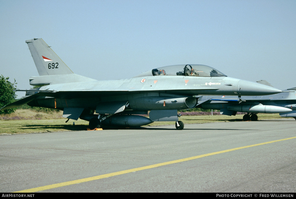 Aircraft Photo of 692 | General Dynamics F-16B Fighting Falcon | Norway - Air Force | AirHistory.net #178074