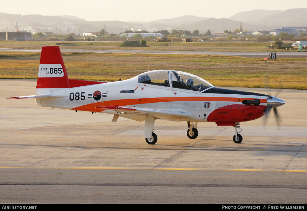 Aircraft Photo of 04-085 | Korea Aerospace KT-1A Woong-Bee | South Korea - Air Force | AirHistory.net #178192