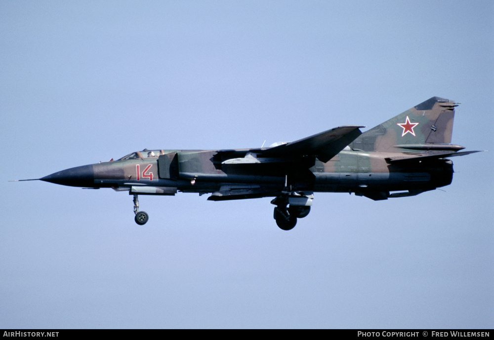 Aircraft Photo of 14 red | Mikoyan-Gurevich MiG-23ML | Russia - Air Force | AirHistory.net #178202