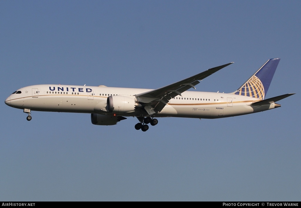 Aircraft Photo of N26967 | Boeing 787-9 Dreamliner | United Airlines | AirHistory.net #178216
