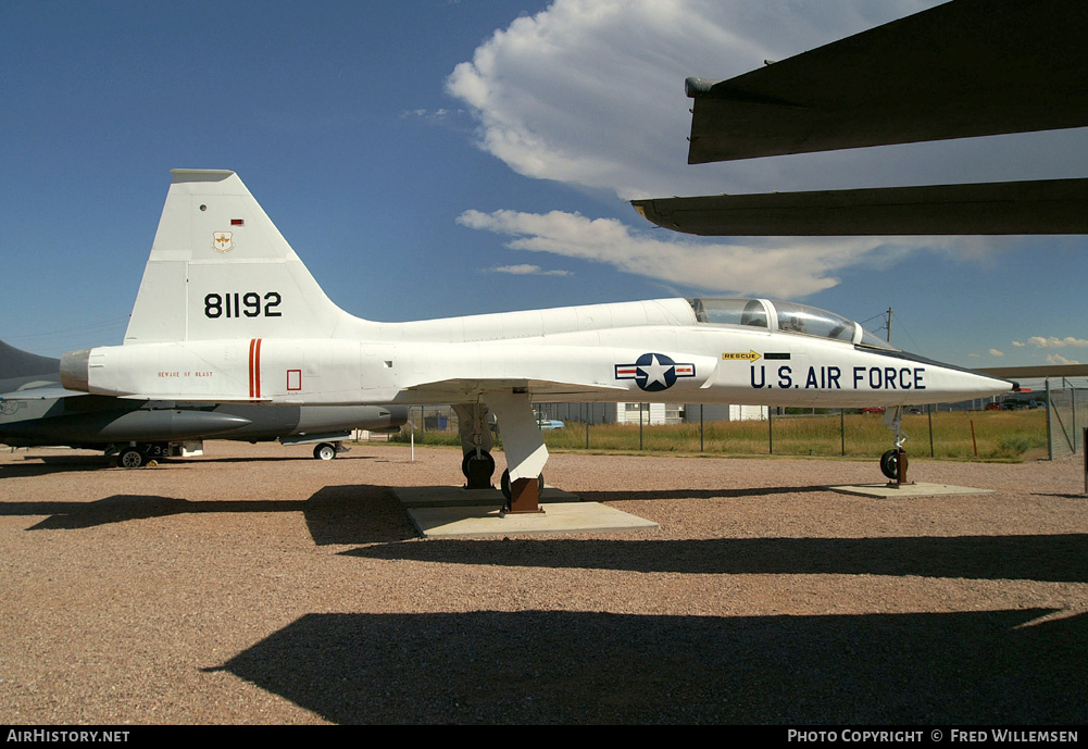 Aircraft Photo of 58-1192 / 81192 | Northrop YT-38A Talon | USA - Air Force | AirHistory.net #178220