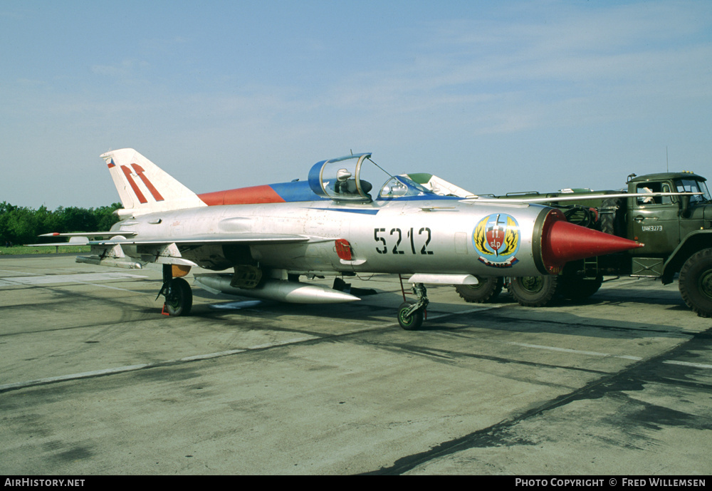 Aircraft Photo of 5212 | Mikoyan-Gurevich MiG-21MF | Czechoslovakia - Air Force | AirHistory.net #178240
