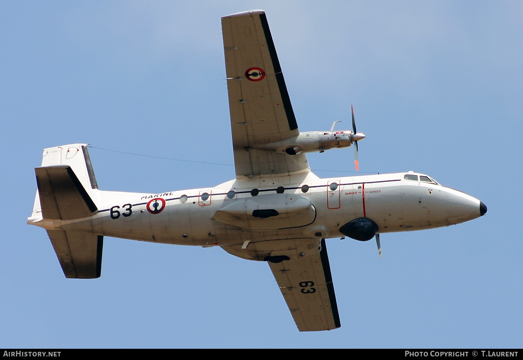 Aircraft Photo of 63 | Aerospatiale N-262E | France - Navy | AirHistory.net #178285