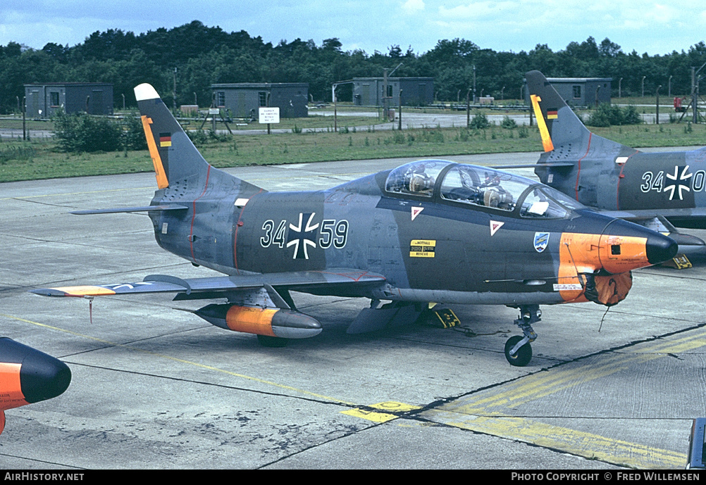 Aircraft Photo of 3459 | Fiat G-91T/3 | Germany - Air Force | AirHistory.net #178294