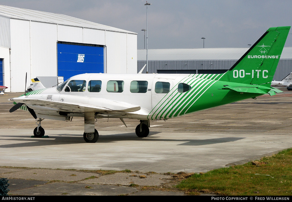 Aircraft Photo of OO-ITC | Piper PA-31-350 Navajo Chieftain | Eurosense | AirHistory.net #178316