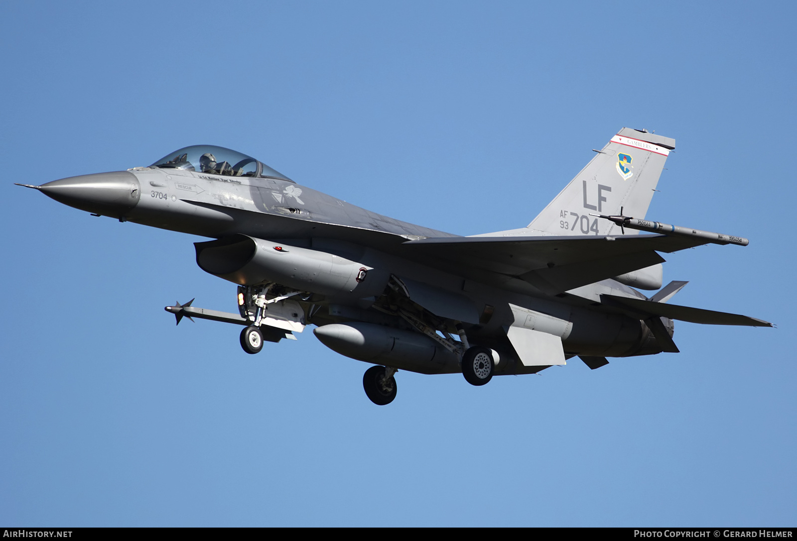 Aircraft Photo of 93-0704 / AF93-704 | General Dynamics F-16A Fighting Falcon | USA - Air Force | AirHistory.net #178334