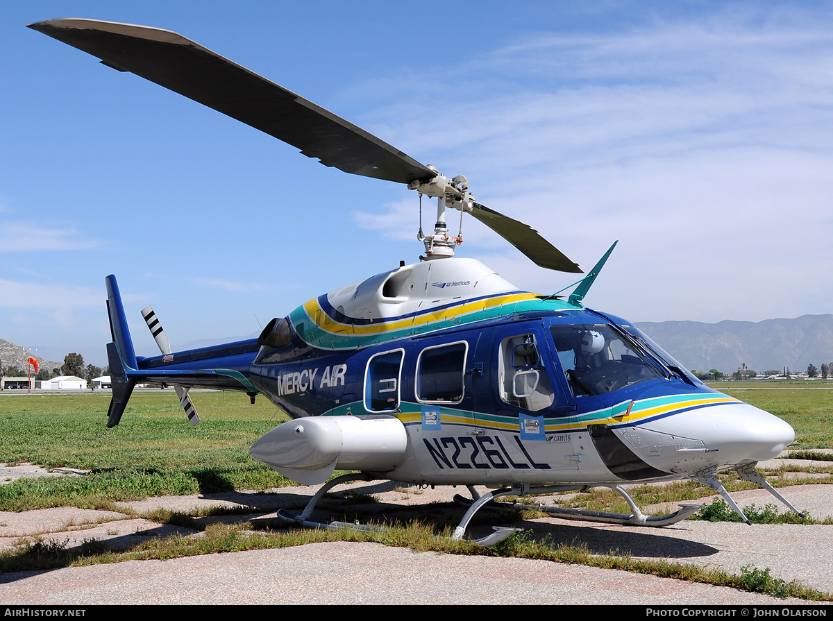 Aircraft Photo of N226LL | Bell 222UT | Mercy Air | AirHistory.net #178363