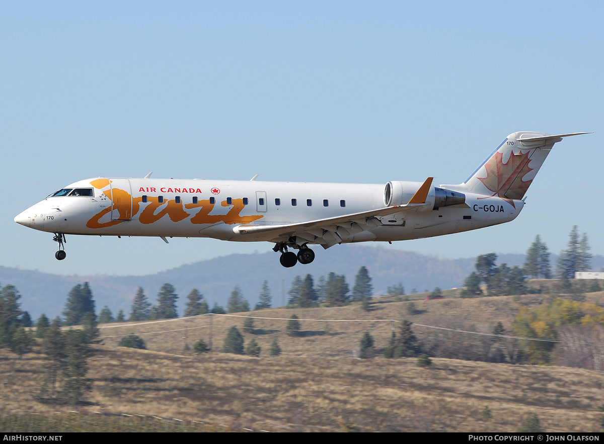 Aircraft Photo of C-GOJA | Bombardier CRJ-200ER (CL-600-2B19) | Air Canada Jazz | AirHistory.net #178528