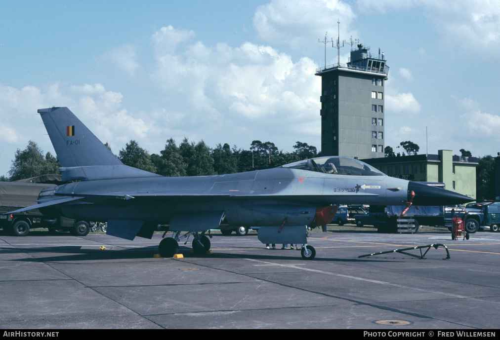 Aircraft Photo of FA-01 | General Dynamics F-16A Fighting Falcon | Belgium - Air Force | AirHistory.net #178542