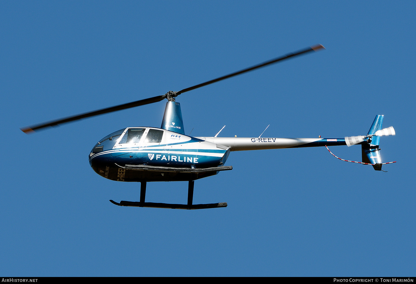 Aircraft Photo of G-REEV | Robinson R-44 Clipper II | Fairline | AirHistory.net #178577