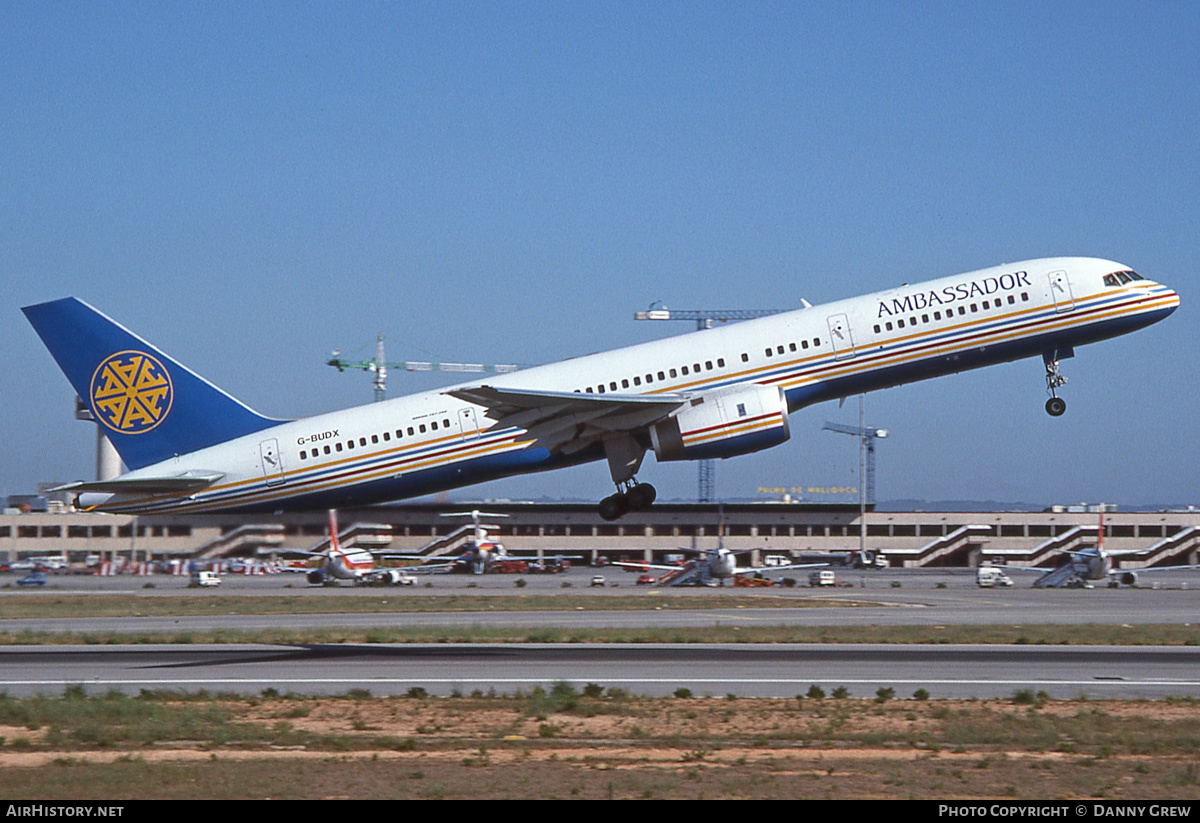 Aircraft Photo of G-BUDX | Boeing 757-236 | Ambassador Airways | AirHistory.net #178588