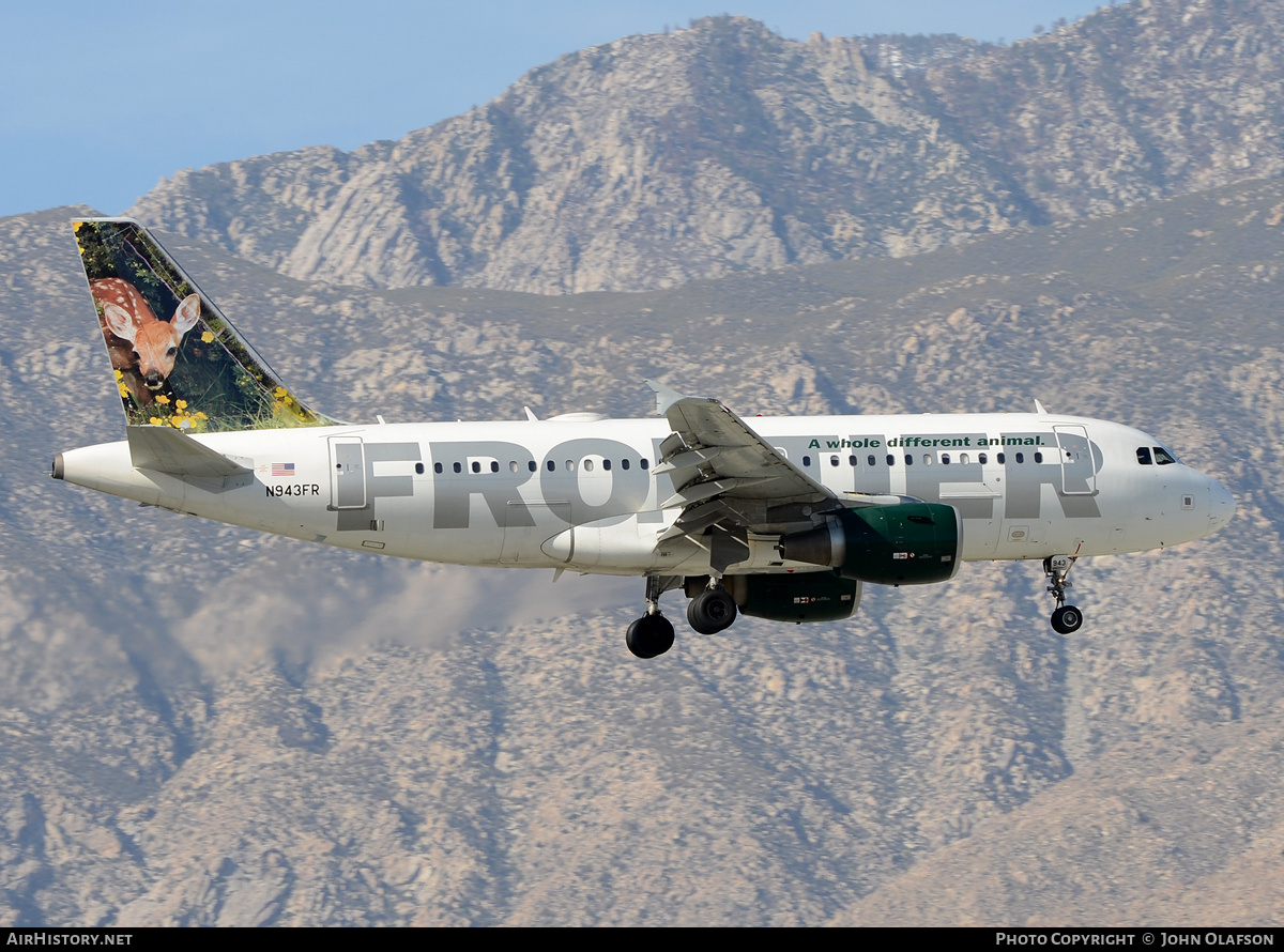 Aircraft Photo of N943FR | Airbus A319-112 | Frontier Airlines | AirHistory.net #178639