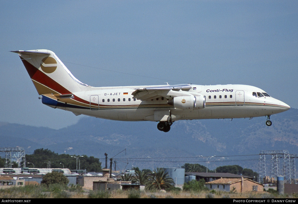 Aircraft Photo of D-AJET | British Aerospace BAe-146-200 | Conti-Flug | AirHistory.net #178657