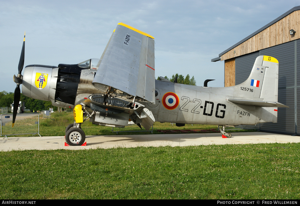 Aircraft Photo of F-AZFN / 125716 | Douglas A-1D Skyraider (AD-4N) | France - Air Force | AirHistory.net #178700