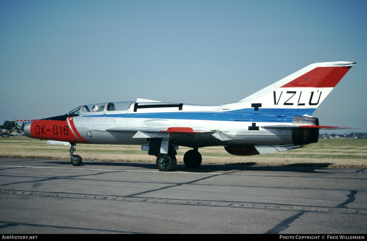 Aircraft Photo of OK-016 | Mikoyan-Gurevich MiG-21U | Czechoslovakia - Air Force | AirHistory.net #178710