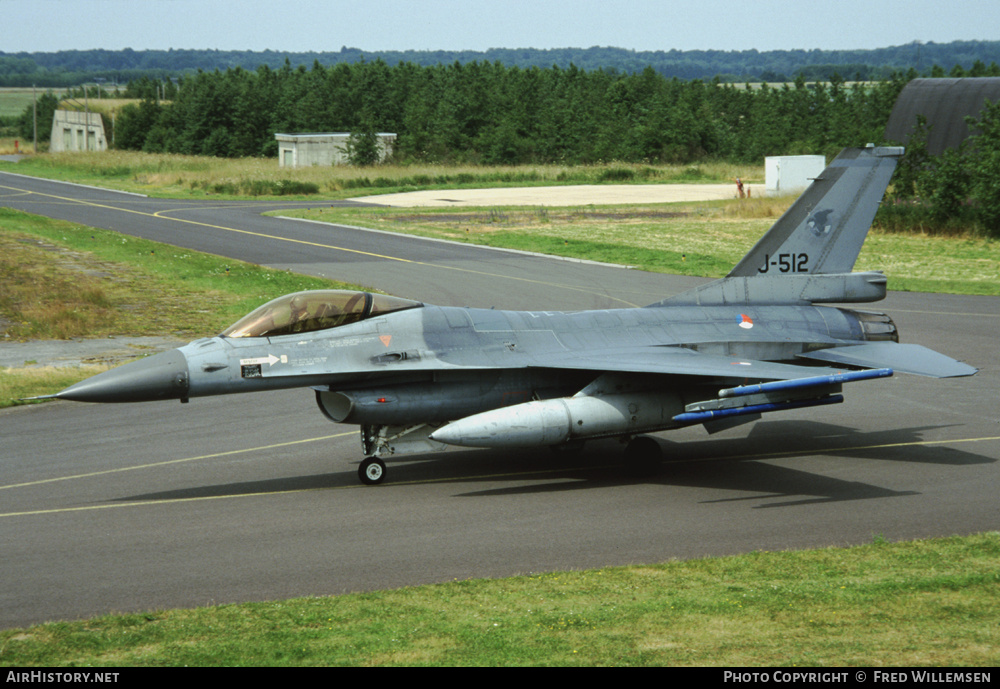 Aircraft Photo of J-512 | General Dynamics F-16AM Fighting Falcon | Netherlands - Air Force | AirHistory.net #178713
