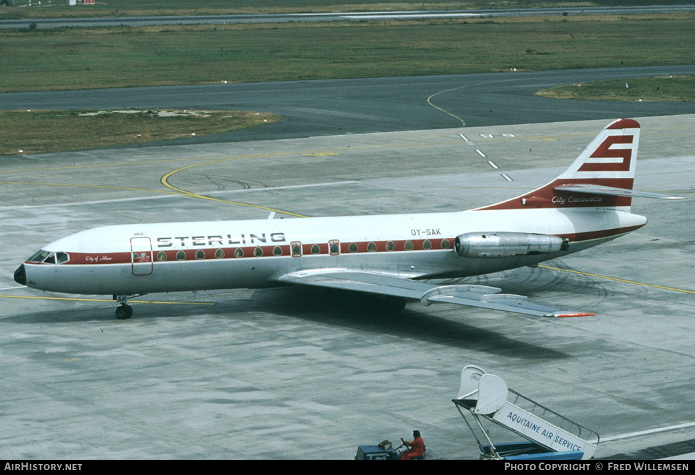 Aircraft Photo of OY-SAK | Sud SE-210 Caravelle VI-R | Sterling Airways | AirHistory.net #178719
