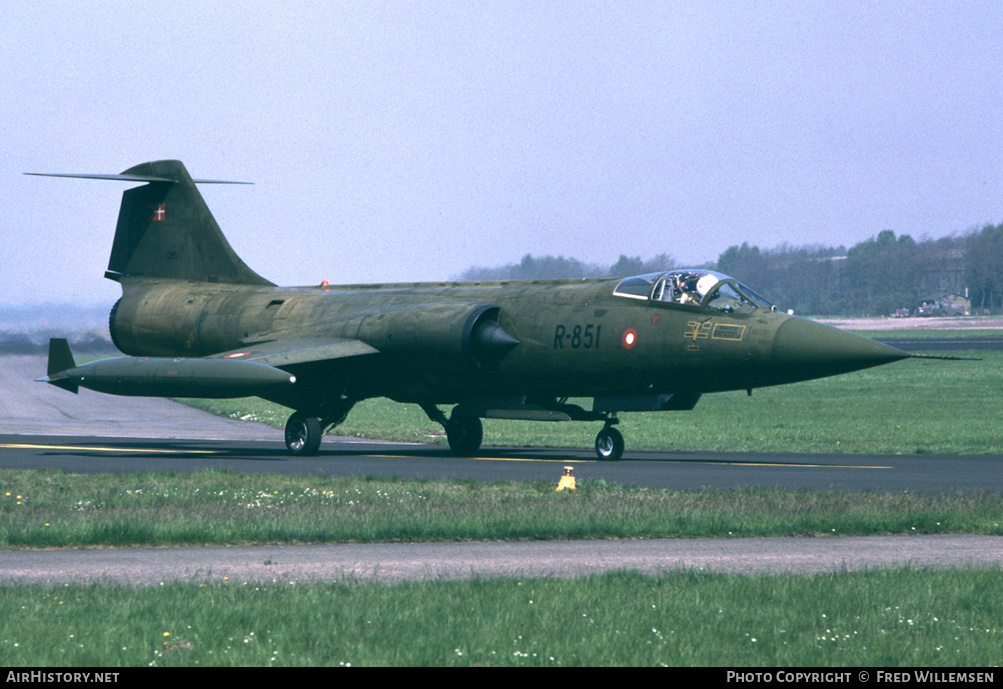 Aircraft Photo of R-851 | Lockheed CF-104 Starfighter | Denmark - Air Force | AirHistory.net #178735