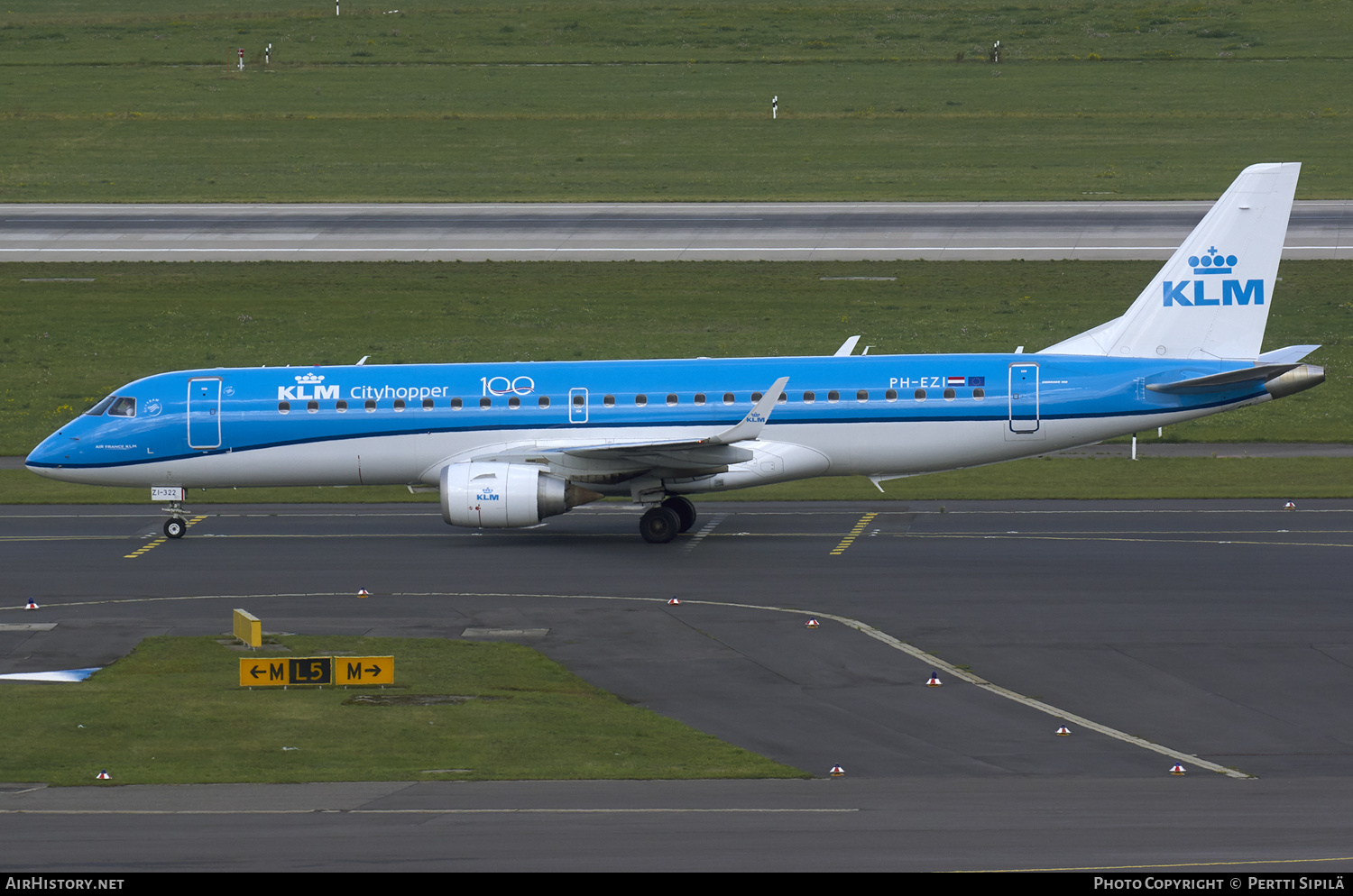 Aircraft Photo of PH-EZI | Embraer 190STD (ERJ-190-100STD) | KLM Cityhopper | AirHistory.net #178791