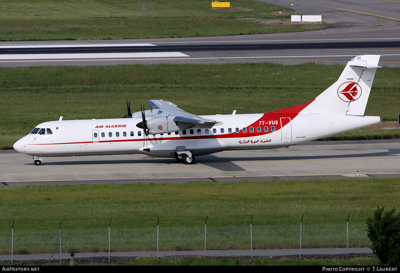 Aircraft Photo of 7T-VUS | ATR ATR-72-500 (ATR-72-212A) | Air Algérie | AirHistory.net #178794