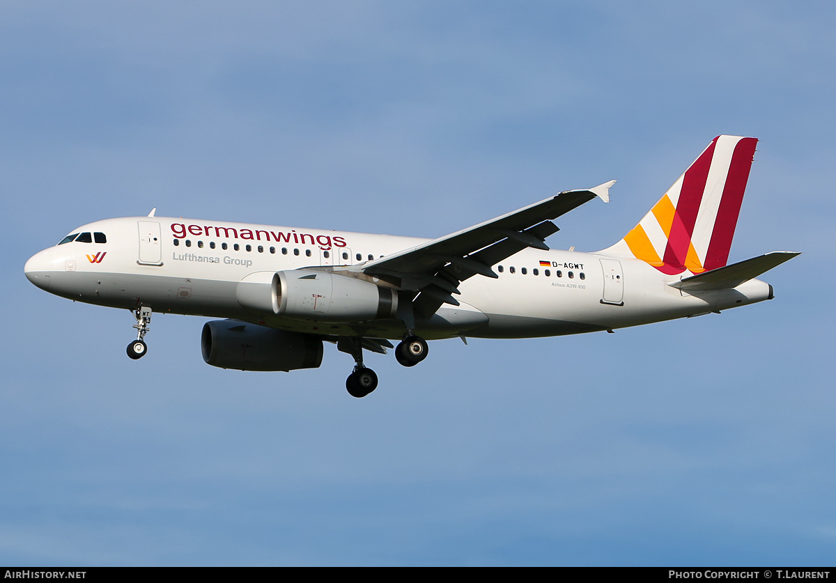 Aircraft Photo of D-AGWT | Airbus A319-132 | Germanwings | AirHistory.net #178838